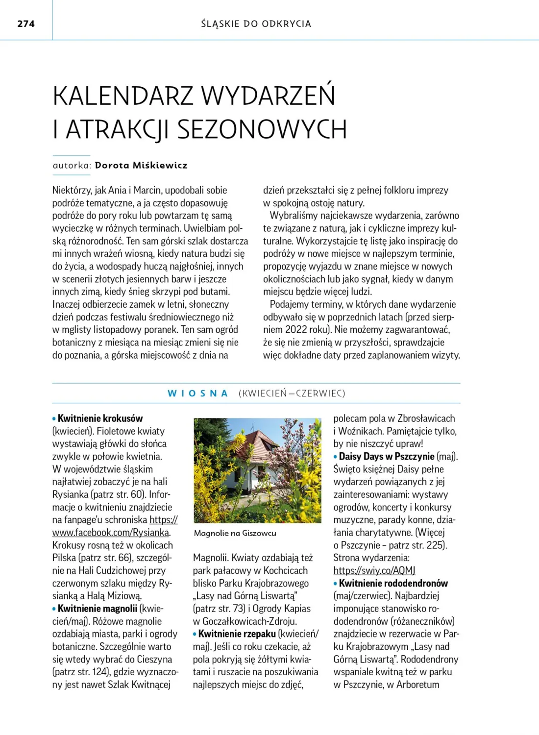 Strona 274 przewodnika „Śląskie do odkrycia”